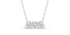 Collier de diamants en or blanc 18 k
