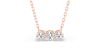 Collier de diamants en or rose 18 k