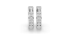 créoles serties de 12 diamants avec or blanc