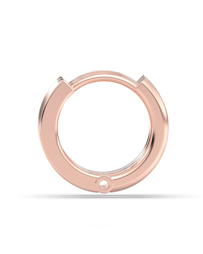 créoles serties de 12 diamants avec or rose