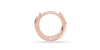 créoles serties de 12 diamants avec or rose