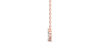 Collier de trois diamants en or rose