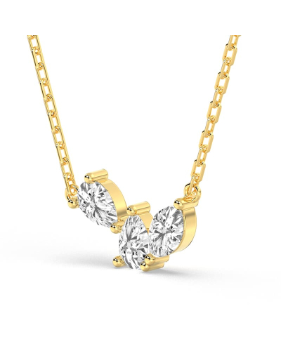 Collier de trois diamants en or jaune