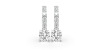 Boucles d'oreilles Créoles Diamants en or blanc