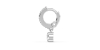 Boucles d'oreilles Créoles Diamants en or blanc