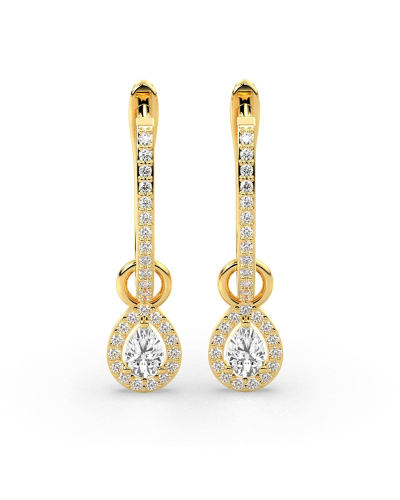 Boucles d'oreilles Dormeuses Diamants en or jaune