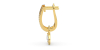 Boucles d'oreilles Dormeuses Diamants en or jaune