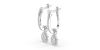 Boucles d'oreilles Dormeuses Diamants en or blanc