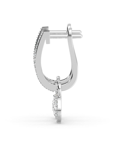 Boucles d'oreilles Dormeuses Diamants en or blanc