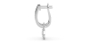 Boucles d'oreilles Dormeuses Diamants en or blanc