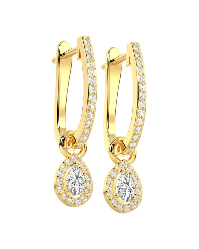 Boucles d'oreilles Dormeuses Diamants en or jaune