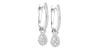 Boucles d'oreilles Dormeuses Diamants en or blanc