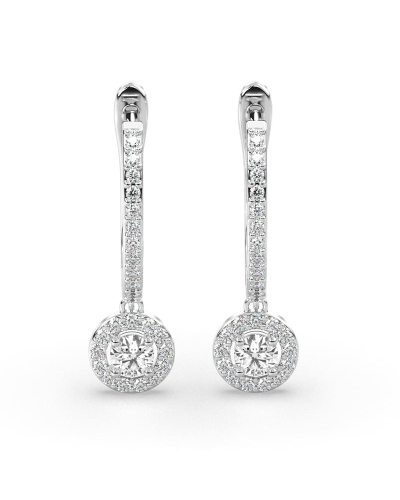 Boucles d'oreilles Dormeuses Diamants en or blanc