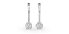 Boucles d'oreilles Dormeuses Diamants en or blanc