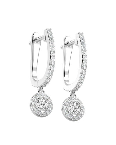 Boucles d'oreilles Dormeuses Diamants en or blanc