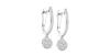 Boucles d'oreilles Dormeuses Diamants en or blanc
