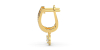 Boucles d'oreilles Dormeuses Diamants en or jaune