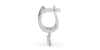 Boucles d'oreilles Dormeuses Diamants en or blanc