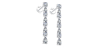 Boucles d'oreilles Pendantes Diamants en or blanc