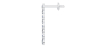 Boucles d'oreilles Pendantes Diamants en or blanc