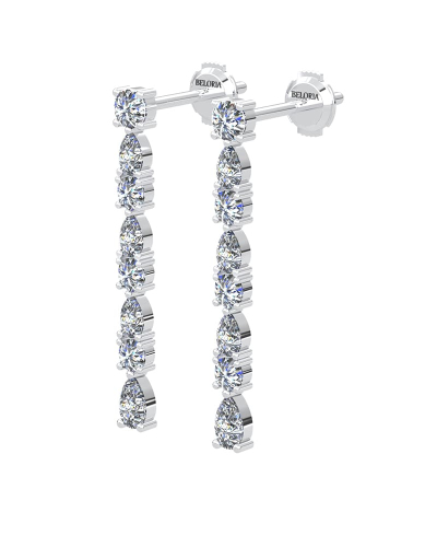 Boucles d'oreilles Pendantes Diamants en or blanc