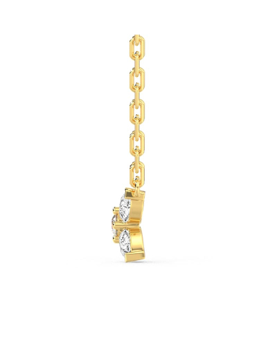 Collier fleurs diamants pour femme en or jaune