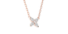 Collier fleurs diamants pour femme en or rose