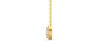 collier Diamant Poire Halo et Rond Halo en or jaune