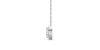 collier Diamant Poire Halo et Rond Halo en or blanc