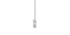 Collier Diamant Poire et Rond en or blanc