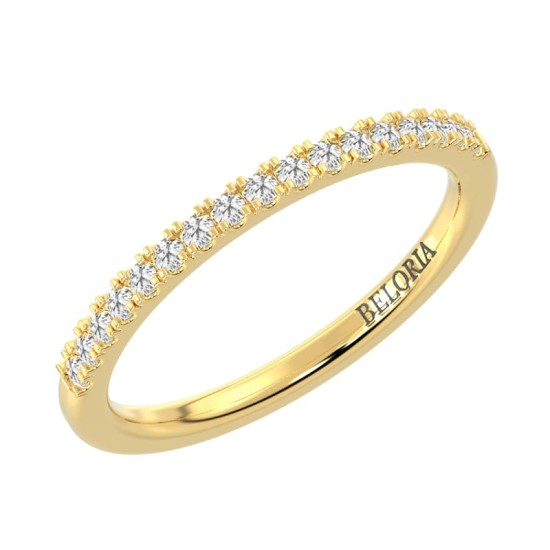 Alliance en or jaune 18k