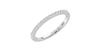 Alliance en or blanc 18k