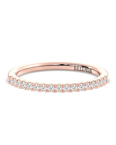 Alliance en or rose 18k