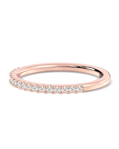 Alliance en or rose 18k