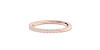 Alliance en or rose 18k