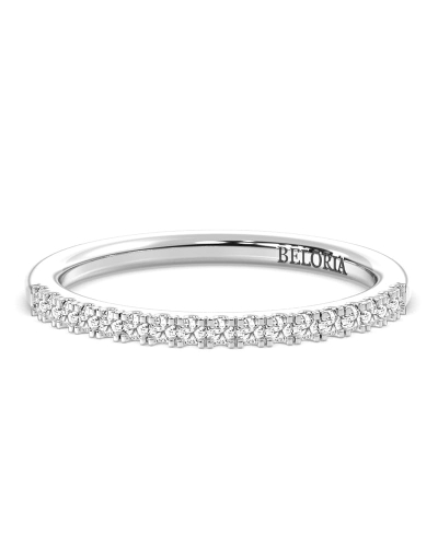 Alliance en or blanc 18k