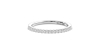 Alliance en or blanc 18k