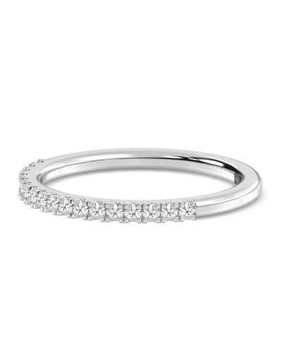 Alliance en or blanc 18k