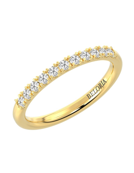 Alliance en or jaune 18k 2