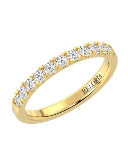 Alliance en or jaune 18k 2