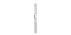 Demi-alliance diamants serti barrette en or blanc