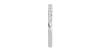 Demi-alliance diamants serti barrette en or blanc