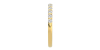 Demi-alliance diamants serti barrette en or jaune