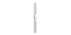 Demi-alliance diamants princesse serti griffes en or blanc