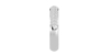 Demi-alliance diamants princesse serti griffes en or blanc