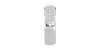 Demi-alliance diamants princesse serti griffes en or blanc
