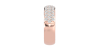 Demi-alliance diamants princesse serti griffes en or rose