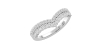 Double rangs alliance diamants or blanc