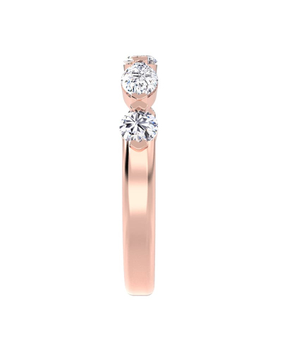 bague pour femme en or rose et diamants