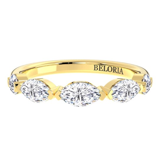 bague pour femme en or jaune et diamants
